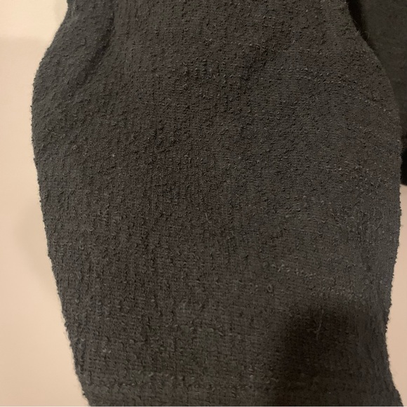 Madewell Texture & Thread Black Wrap Top - Picture 3 of 5